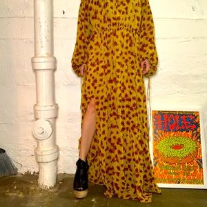 MANGO floral maxi dress